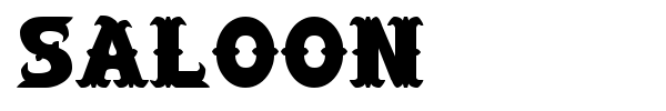 Saloon font preview